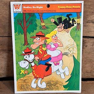 Vintage Dudley Do-Right Frame Tray Puzzle 1970s